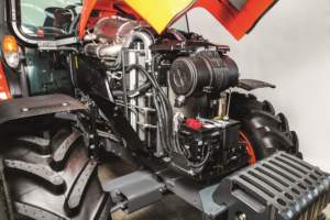 La nuova serie M5001 è equipaggiata con motore Kubota V3800 a quattro cilindri.